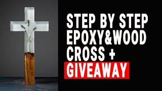 Step by step tutorial on how to make a woodepoxy cross. Woodworking projects that sells + GIVEAWAY