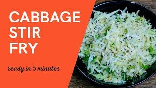 Cabbage Stir Fry in 5 minutes  #shorts