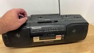 Panasonic RX-FS450 boom box ghetto blaster jam box demo