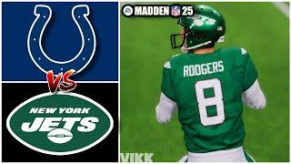 Colts vs Jets Week 11 Simulation madden 25 Rosters