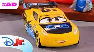 AD  Cruz Ramirez and Lightning McQueen Race In Radiator Springs  Pixar Cars x Mattel  @disneyjr