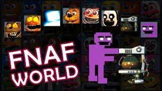 FNAF World 1.2 - Unlock ALL CHARACTERs  Secret Mini Games