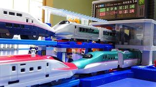 Plarail Mega Station Building  I ran a Japanese Shinkansen & JR train