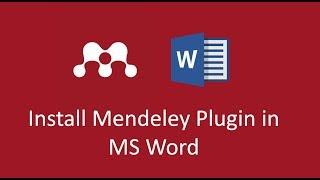 How to install Mendeley Plugin in MS word in Mac