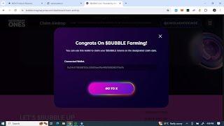 Imaginary Ones $Bubble Airdrop Withdrawal For X Farmers  How to Connect Wallet on Imaginary Ones