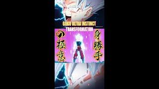 GOKU UI Transformation  #gokuui  #gokuultrainstinct