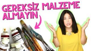 YAĞLI BOYA ya Beraber Başlayalım - GEREKLİ Malzemeler BÖLÜM 1