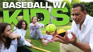 TEACHING MY FAMILY BASEBALL IN MY BACKYARD  HOME SAFE W AROD