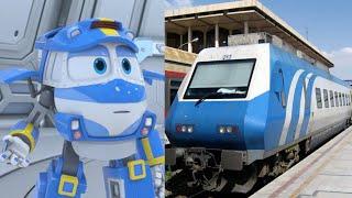 Robot Trains Characters in Real Life 로봇트레인 실제 캐릭터