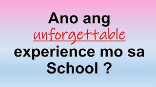 Share your Unforgettable Experience at School