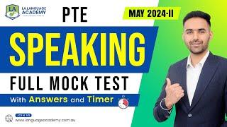 PTE Speaking Full Mock Test with Answers  May 2024-II  LA Language academy PTE NAATI IELTS