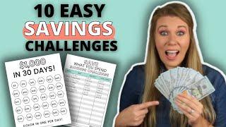 12 EASY Savings Challenges SAVE FROM $500 TO $100K