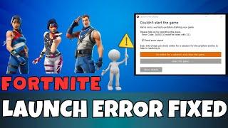 Fortnite Launch Error - Couldnt start game error code 30005 - Easy anti cheat error fixed 2023