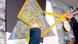 Easy And Beautiful Abstract Painting By Throwing Paint  Triadis