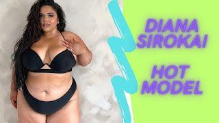 Diana Sirokai plus size model biography #PlusSize #Model #Fashion