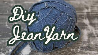 How to Make Yarn from Old Jeans  diy eco friendly crafts