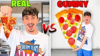 Eating Gummy Food VS Real Food Challenge