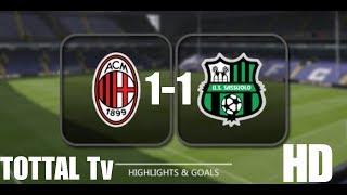 AC MILAN VS SASSUOLO 1-1 9 APRIL 2018 HD HIGHLIGHT