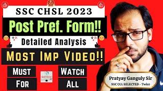 SSC CHSL 2023 - Post Preference  MOST URGENT Made For SSC