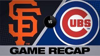 Hendricks leads Cubs to shutout victory  Giants-Cubs Game Highlights 82219