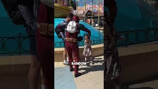 Fake Disney Character Confusingly KICKED OUT 🫣 #shorts #disney @BaddyDeadpool