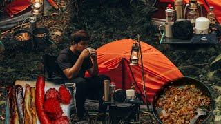 First Camping Solo on MountainCooking Bulacan Sisig & Delicious Breakfast.Ep001