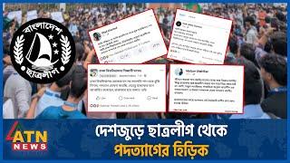 দেশজুড়ে ছাত্রলীগ থেকে পদত্যাগের হিড়িক  Chatra League Resignation  Quota Movement  ATN News