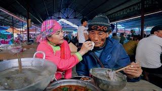 Explore the cuisine of Sín Chéng market dog meat local pork black chicken  SAPA TV