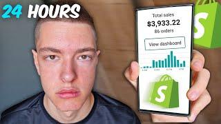 I Tried Shopify Dropshipping For 24H Realistic Results