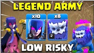 8 x YETI + 10 WITCH = LEGEND ARMY TH12 Attack Strategy COC