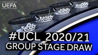 UEFA CHAMPIONS LEAGUE 202021 Group Stage Draw & UEFA Awards