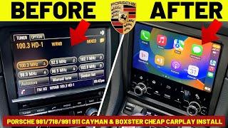 Porsche 981 718 991 911 Boxster & Cayman ERISIN CHEAP CARPLAY Install iOS & Android