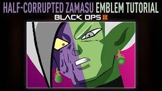 HALF-CORRUPTED ZAMASU Black Ops 3 Emblem Tutorial