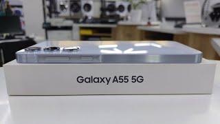 GALAXY A55 5G iceblue UNBOXING