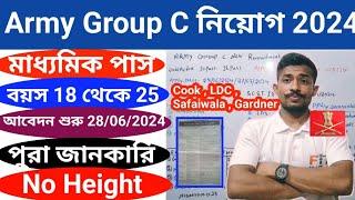 Army Group C Recruitment 2024 Army Group C New Vacancy 2024 Army গ্রুপ সি পদে নিয়োগ 2024