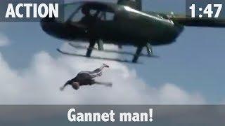 Gannet Man Marlin from a Helicopter