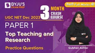 UGC NET Dec 2023  Paper 1  Teaching and Research Practice Questions by Gulshan Mam