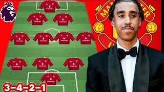 LENY YORO DECISION REVEALED   New Man United Predicted 3-4-2-1 Line Up Next Season Under Ten Hag