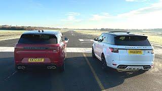 DRAG RACE 2023 V8 RANGE ROVER SPORT VS RANGE ROVER SPORT SVR