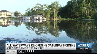 Livingston Ascension Parish waterways set to re-open Saturday