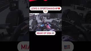 Lewis Congatulates Ocon on First points🫢 #f1 #formula1 #lewishamilton #racing #shorts