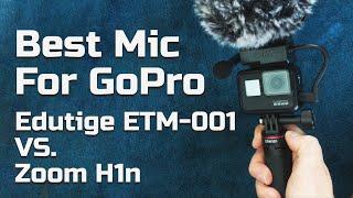 Edutige ETM-001 vs Zoom H1n  Best External Mic For GoPro or any other camera