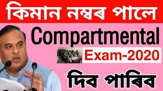 COMPARTMENTAL EXAM 2020  SEBA COMPARTMENT EXAM 2020 CONFIRMED COMPARTMENTAL EXAM