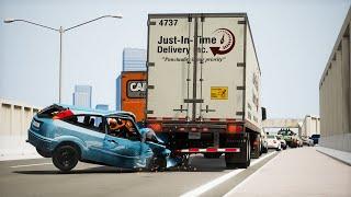 BeamNG Drive - Surviving Car Crashes #1