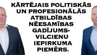 Kārtējais politiskās un profesionālās atbildības nēesamības gadījums- vilcienu iepirkuma piemērs.