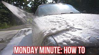 Foam Cannon With ONLY SOAP  Monday Minute 