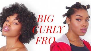 How To  The Perfect BIG Curly Fro