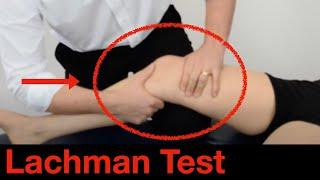 How to perform an ACL Lachman test for the Knee ligaments.