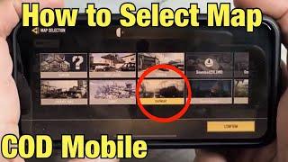 COD Mobile How to Choose MAP in Multiplayer Shipment Terminal Shoot House etc Not Random