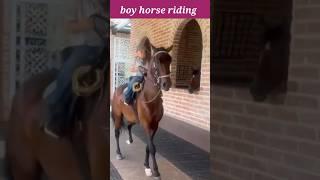 small boy horse riding#makki #funnybaby #youtubeshorts